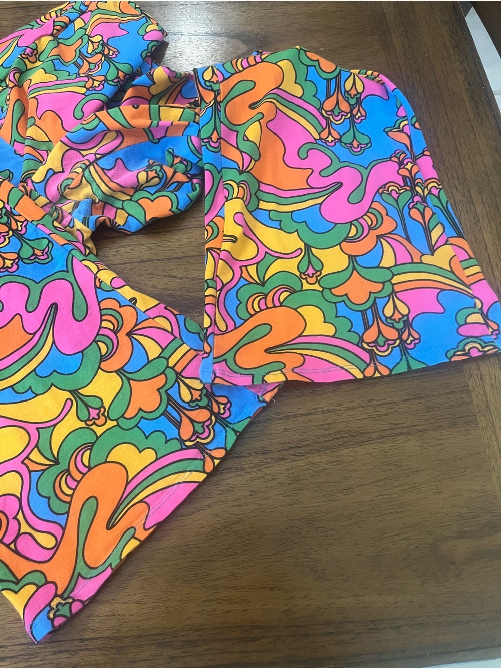 Nooworks Auderpopz Flare Pants Size 2X Psychedelic Retro - Picture 5 of 9